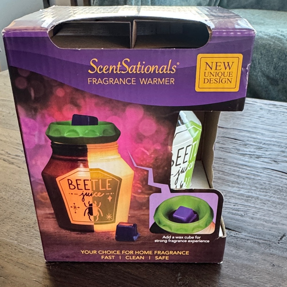 ScentSationals Fragrance Warmer Beetle Juice Wax Melt Burner NEW